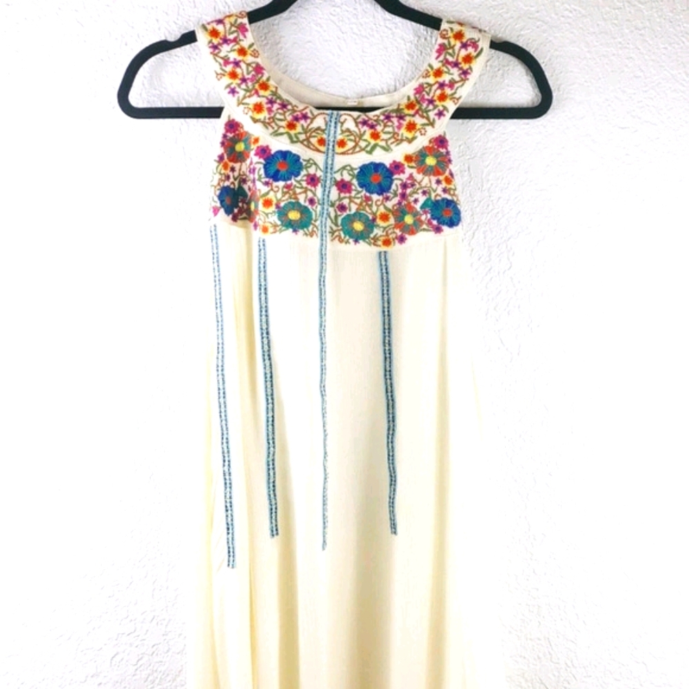 SHORELINE Floral Embroidered Hi-Low Dress S - Picture 2 of 11